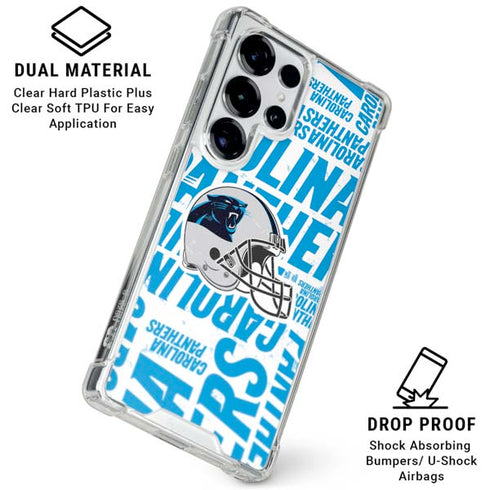 NFL Carolina Panthers - Blast Galaxy S25 Ultra Clear Case