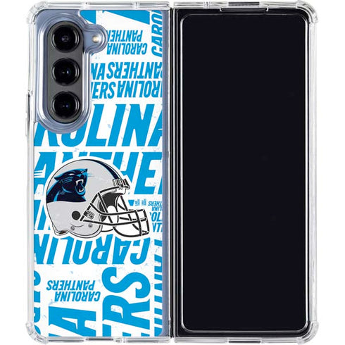 NFL Carolina Panthers - Blast Galaxy Z Fold5 5G Clear Case