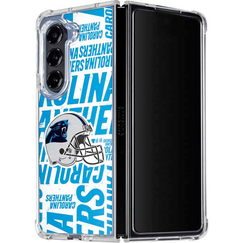 NFL Carolina Panthers - Blast Galaxy Z Fold5 5G Clear Case