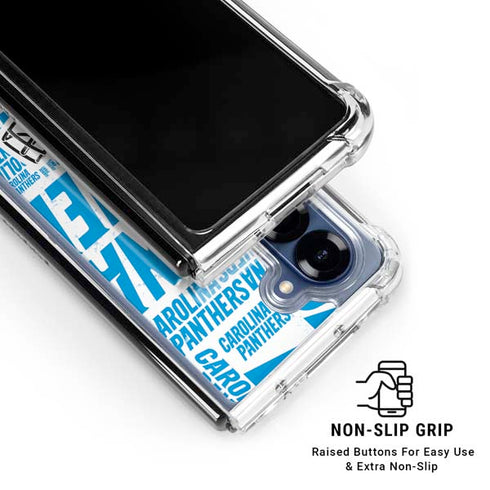 NFL Carolina Panthers - Blast Galaxy Z Fold6 Clear Case