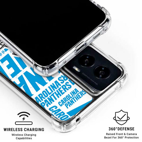 NFL Carolina Panthers - Blast Moto G Power 5G (2024) Clear Case