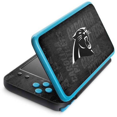NFL Carolina Panthers Black & White Nintendo Skins