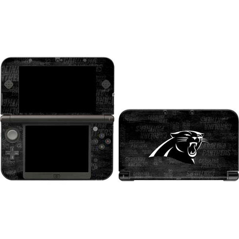 NFL Carolina Panthers Black & White Nintendo Skins