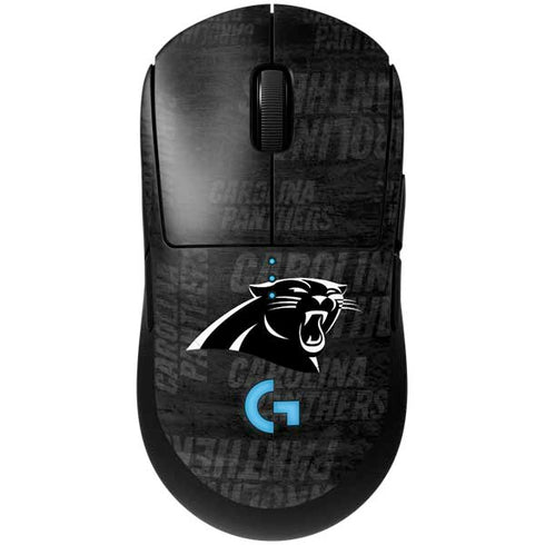 NFL Carolina Panthers Black & White G Pro Wireless Gaming Mouse Skin