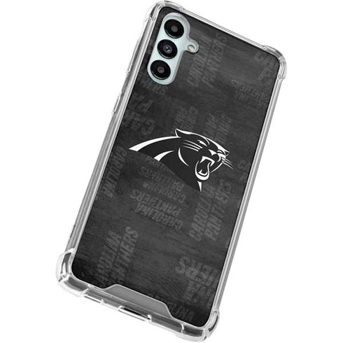 NFL Carolina Panthers Black & White Gabb Phone 4 Clear Case