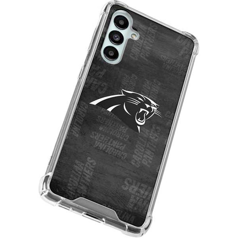 NFL Carolina Panthers Black & White Galaxy A16 5G Clear Case
