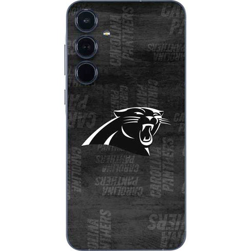 NFL Carolina Panthers Black & White Galaxy A36 5G Skin