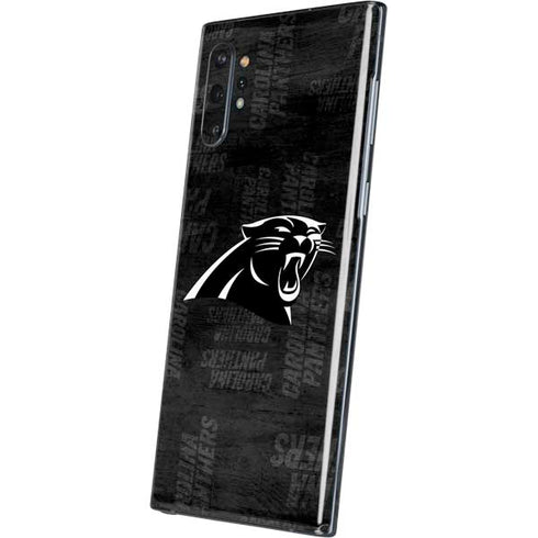 NFL Carolina Panthers Black & White Galaxy Note 10 Plus Skin