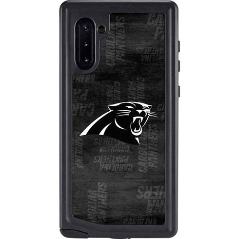 NFL Carolina Panthers Black & White Galaxy Cases