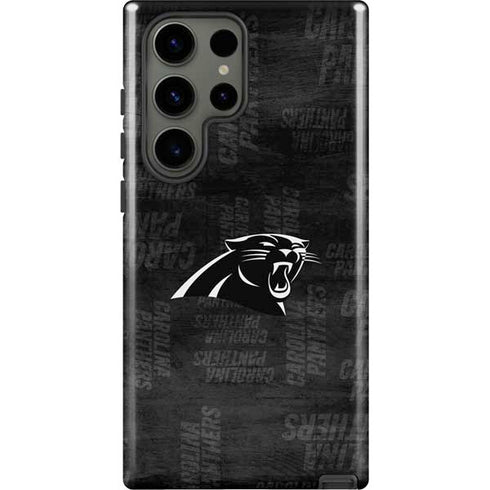 NFL Carolina Panthers Black & White Galaxy S23 Ultra Pro Case