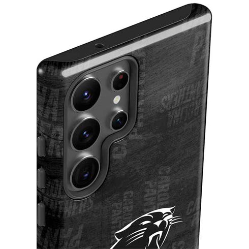 NFL Carolina Panthers Black & White Galaxy S23 Ultra Pro Case