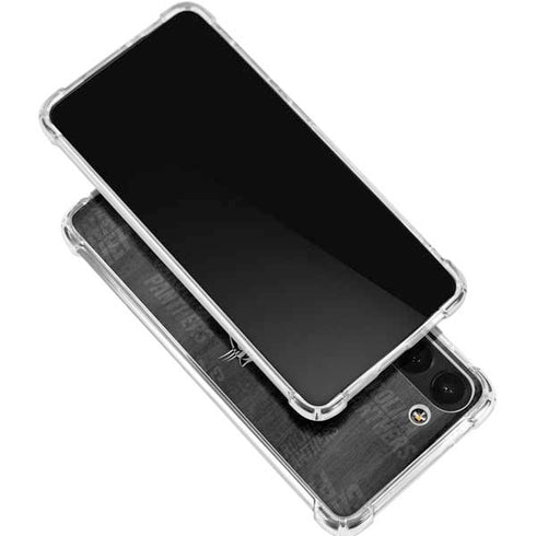 NFL Carolina Panthers Black & White Galaxy S24 FE Clear Case