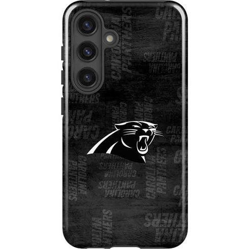 NFL Carolina Panthers Black & White Galaxy S25 Impact Case