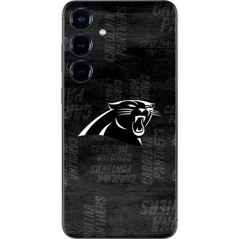 NFL Carolina Panthers Black & White Galaxy S24 Skin