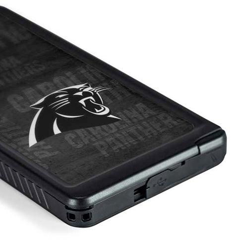 NFL Carolina Panthers Black & White Galaxy S24 Ultra Waterproof Case