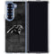 NFL Carolina Panthers Black & White Galaxy Z Fold6 Clear Case