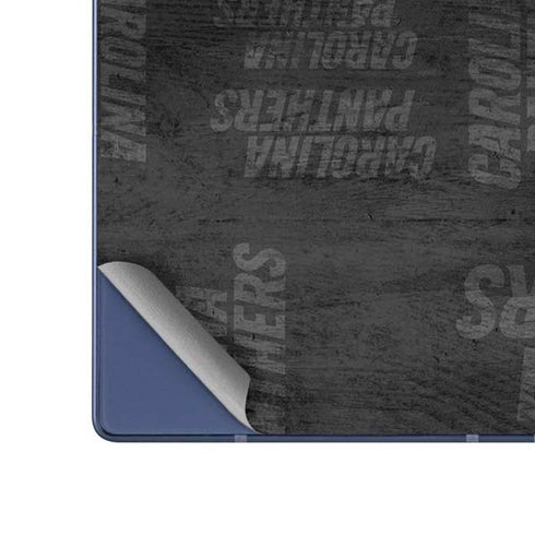 NFL Carolina Panthers Black & White Galaxy Z Fold6 Skin
