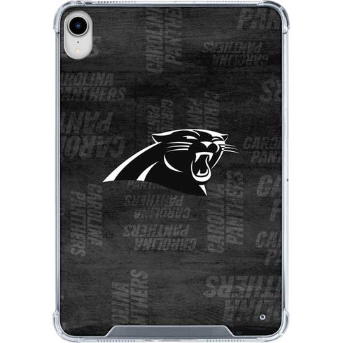 NFL Carolina Panthers Black & White iPad 11th Gen (2025) Clear Case
