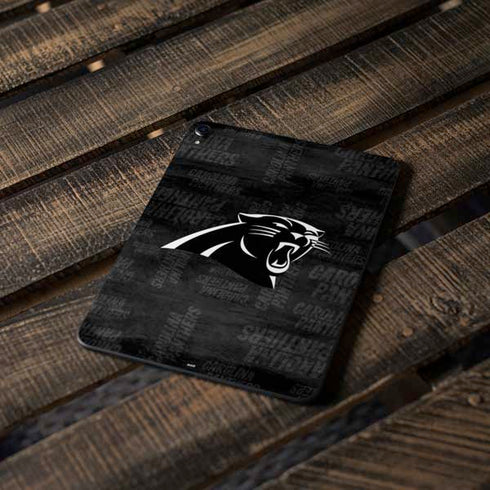 NFL Carolina Panthers Black & White Apple iPad Pro Skin
