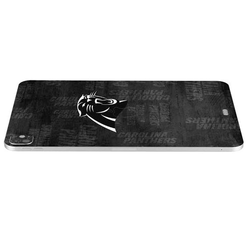NFL Carolina Panthers Black & White iPad Pro 13in M4 (2024) Skin