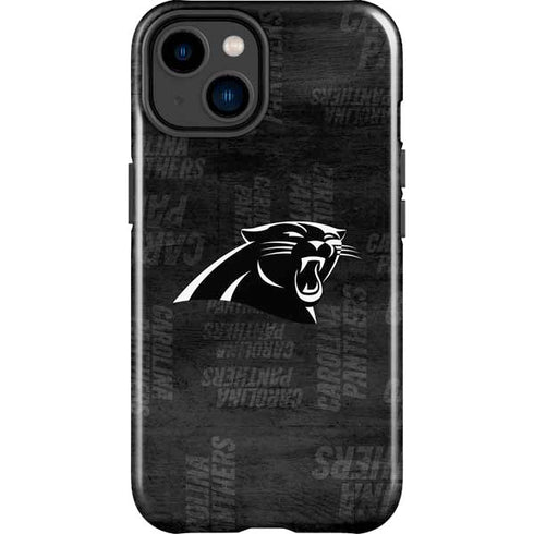 NFL Carolina Panthers Black & White iPhone 15 Impact Case