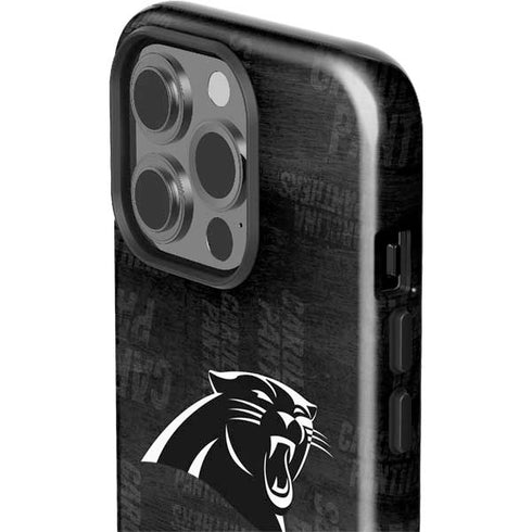 NFL Carolina Panthers Black & White iPhone 15 Pro Impact Case