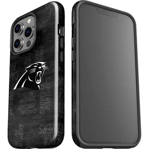 NFL Carolina Panthers Black & White iPhone 15 Pro Impact Case