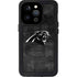 NFL Carolina Panthers Black & White iPhone 15 Pro Waterproof Case