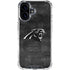 NFL Carolina Panthers Black & White iPhone 16 Plus Clear Case
