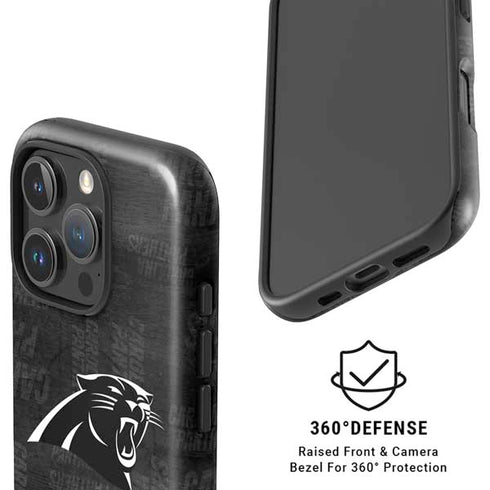 NFL Carolina Panthers Black & White iPhone 16 Pro Magsafe Impact Case