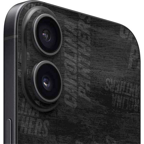 NFL Carolina Panthers Black & White iPhone 16 Skin