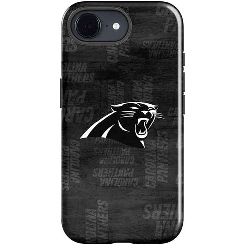 NFL Carolina Panthers Black & White iPhone 16e Impact Case