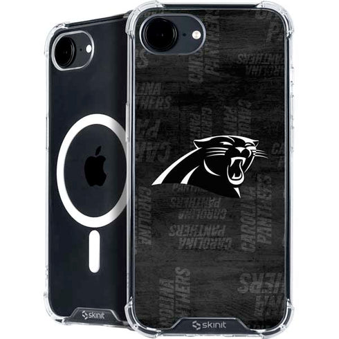NFL Carolina Panthers Black & White iPhone 16e MagSafe Case