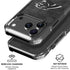 NFL Carolina Panthers Black & White iPhone 18 Pro Clear Case