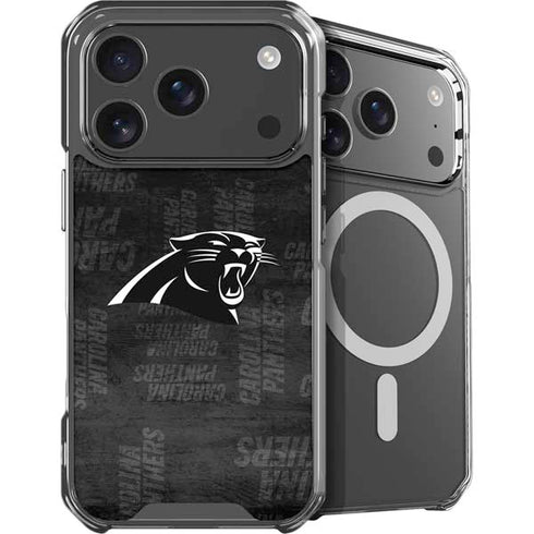 NFL Carolina Panthers Black & White iPhone 18 Pro MagSafe Case