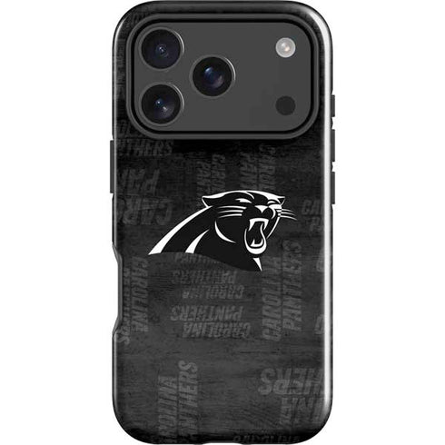 NFL Carolina Panthers Black & White iPhone 18 Pro Max Impact Case