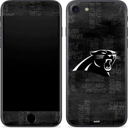 NFL Carolina Panthers Black & White iPhone 8 Skin