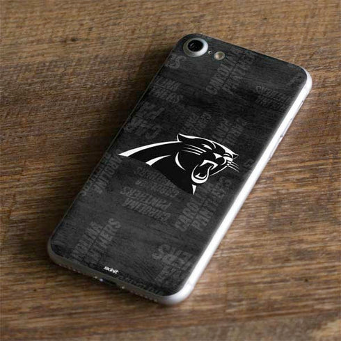 NFL Carolina Panthers Black & White iPhone 8 Skin