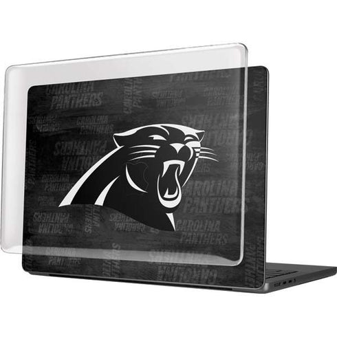 NFL Carolina Panthers Black & White MacBook Pro 14in (2021-24) Case plus Skin