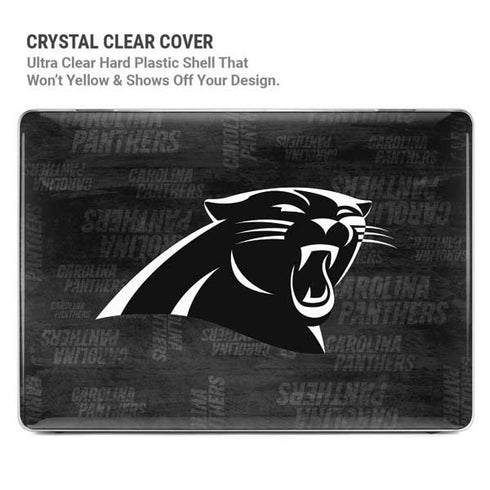 NFL Carolina Panthers Black & White MacBook Pro 14in (2021-24) Case plus Skin