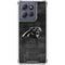 NFL Carolina Panthers Black & White Moto G 5G (2025) Clear Case