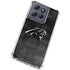 NFL Carolina Panthers Black & White Moto G 5G (2025) Clear Case
