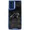 NFL Carolina Panthers Black & White Moto G 5G (2024) Clear Case
