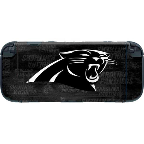 NFL Carolina Panthers Black & White Nintendo Switch 2 (2025) with Joy-Con Skin