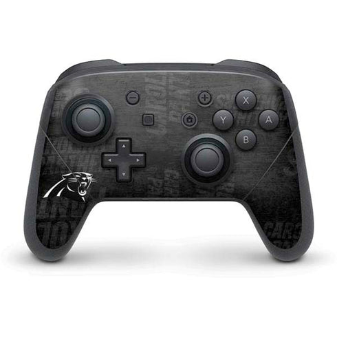 NFL Carolina Panthers Black & White Nintendo Skins