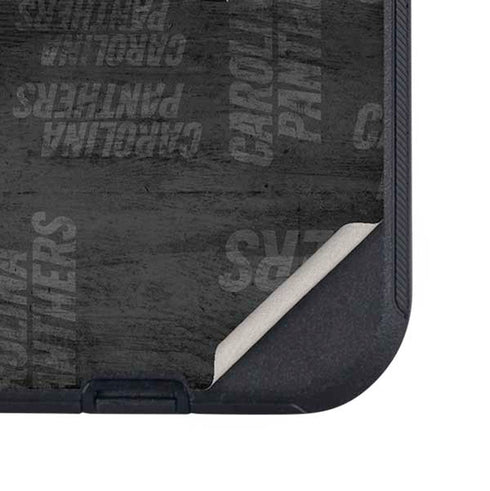 NFL Carolina Panthers Black & White Otterbox Defender iPhone Skin