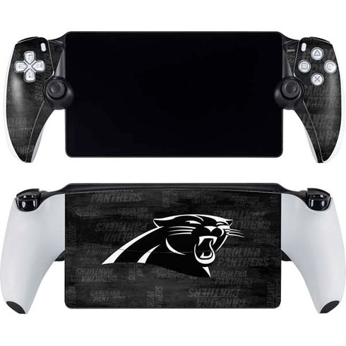 NFL Carolina Panthers Black & White PlayStation PS5 Skins