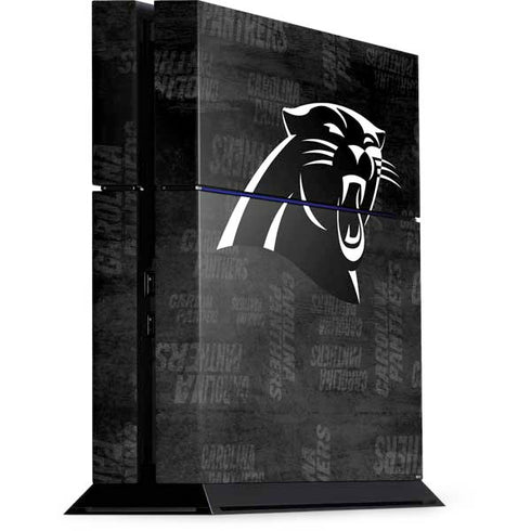NFL Carolina Panthers Black & White PlayStation PS4 Skins