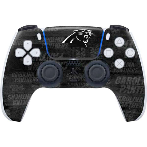 NFL Carolina Panthers Black & White PlayStation PS5 Skins
