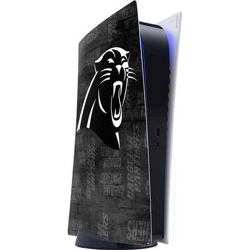 NFL Carolina Panthers Black & White PlayStation PS5 Skins